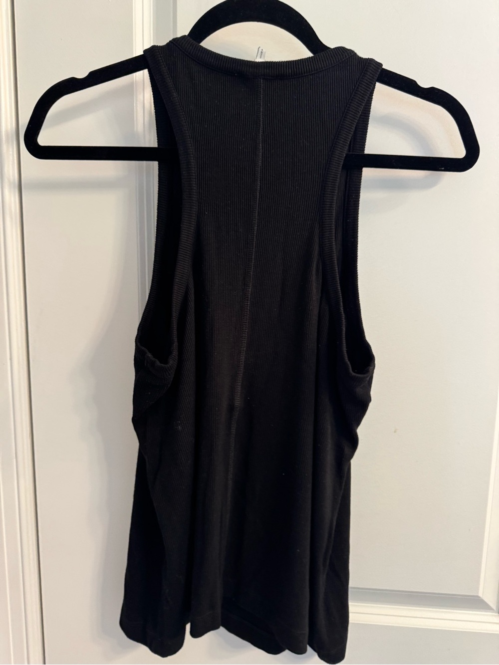 Reiss Black Ribbed Tank - Picture 3 of 5